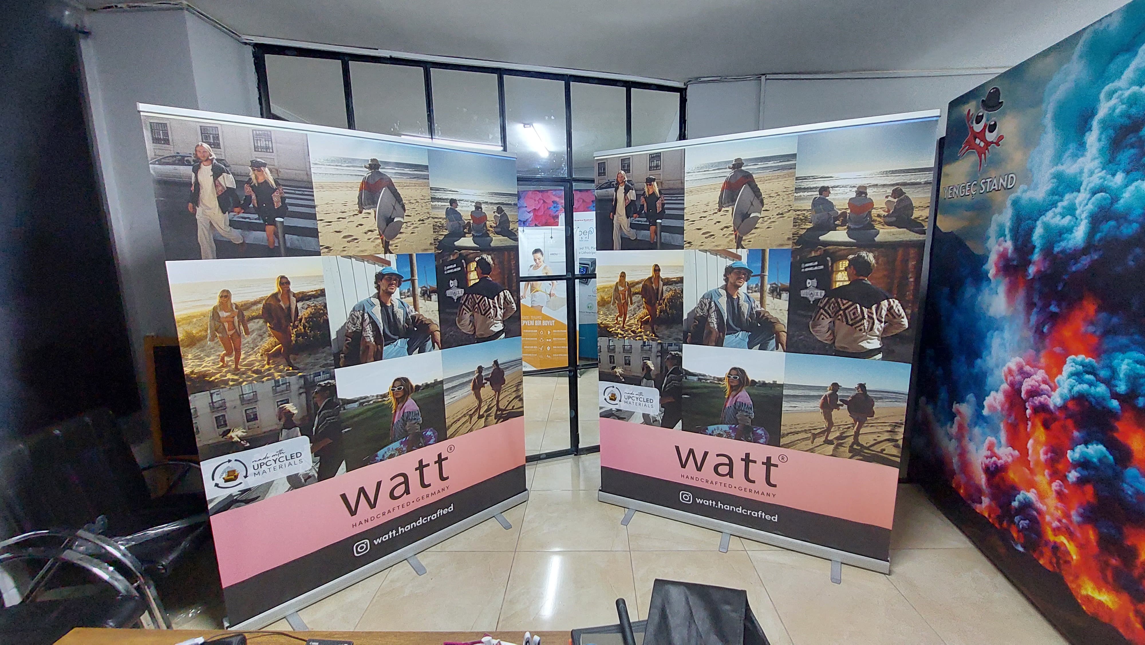 Baskılı Rollup boyu 2 metre eni 1.5metre