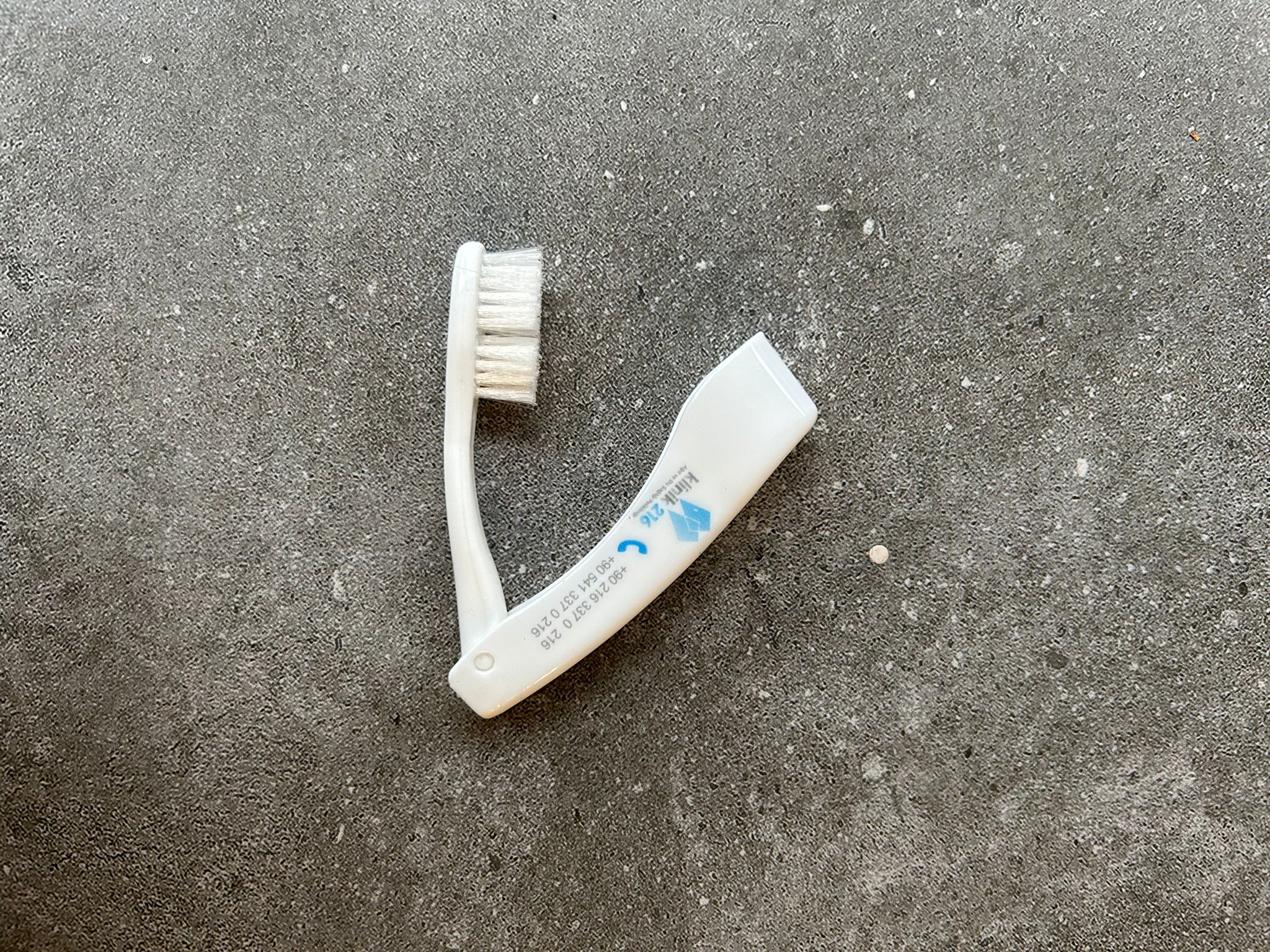 Logolu diş fırçası baskılı baskılı klinik 